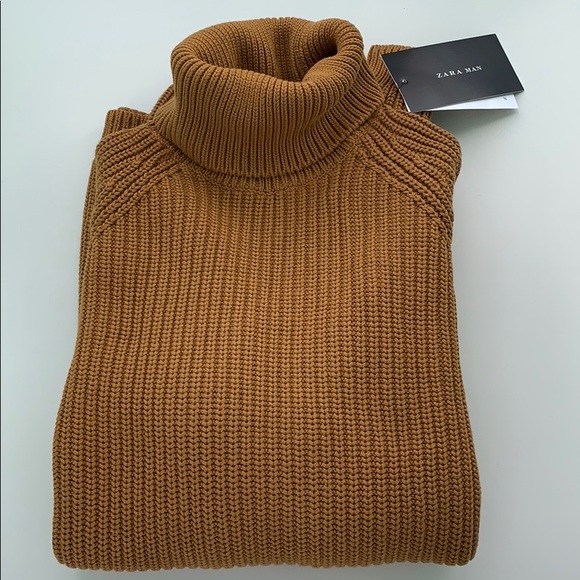 Zara Other - Zara Man Ochre Turtleneck Sweater